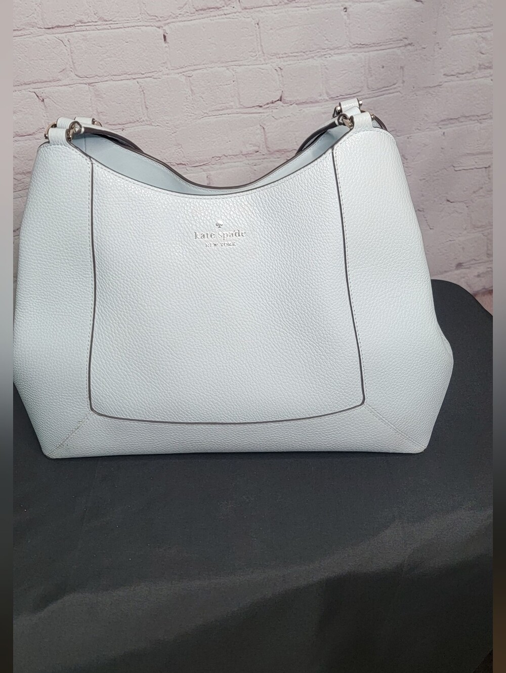 Kate Spade New York Light Blue Leather Hobo Bag